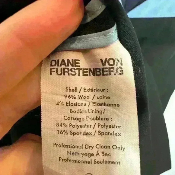 Diane Von Furstenberg Silk Dress size 6 blue - Picture 6 of 8